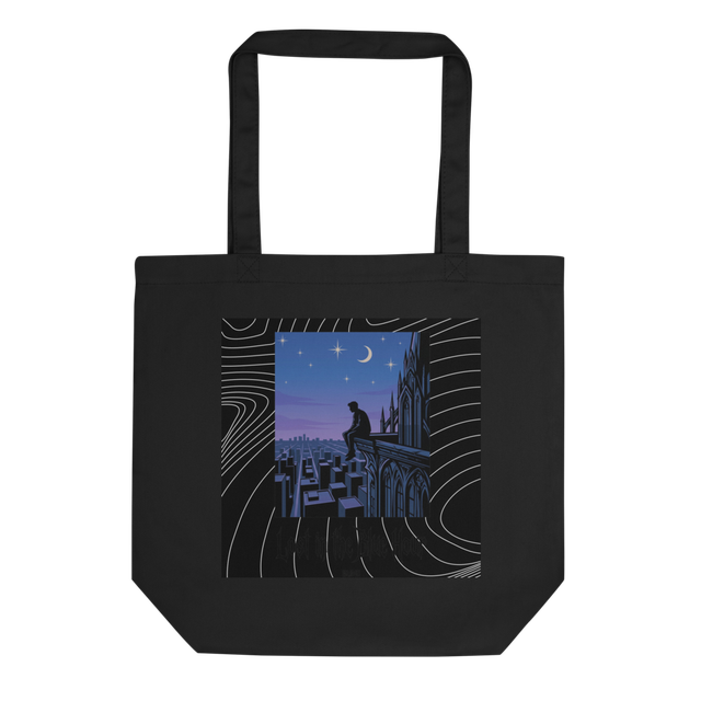 morning blue hour tote bag