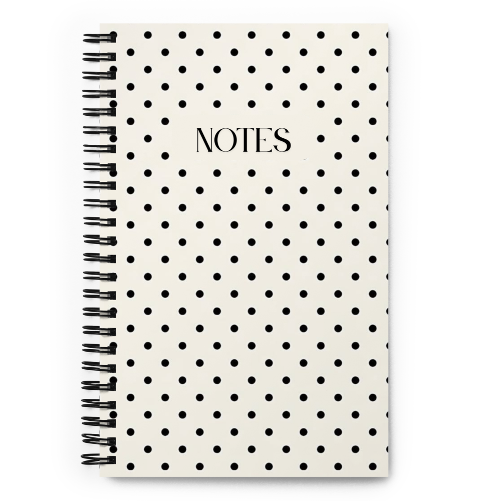 Minimalist Polka Dot Notebook