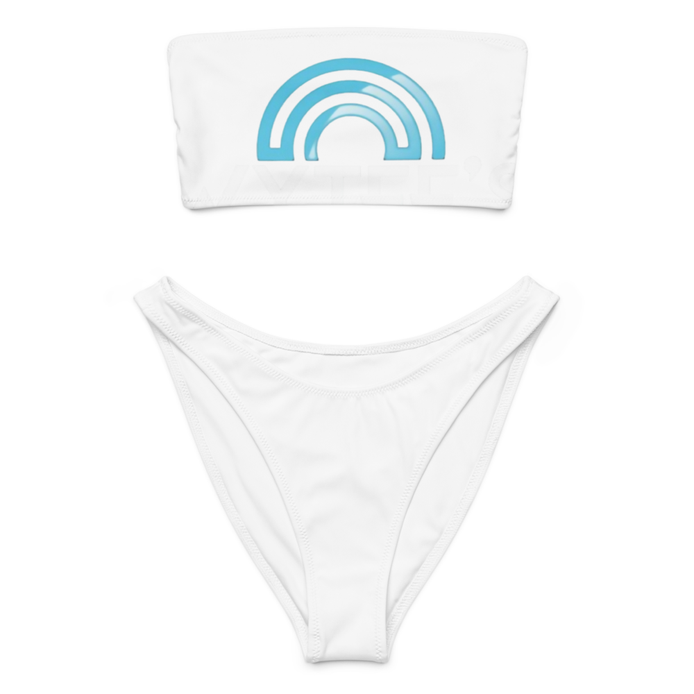 All-Over Print Recycled Bandeau Bikini