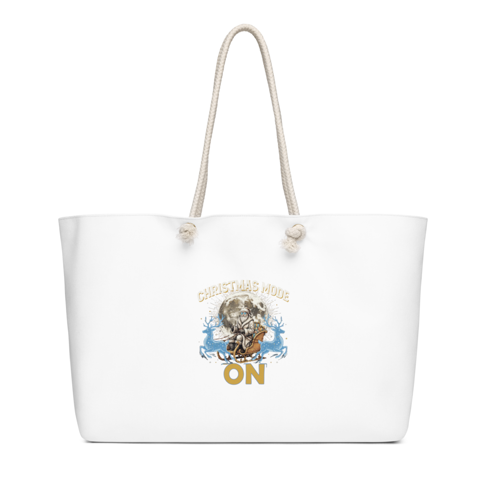 hristmas Mode On Tote Bag
