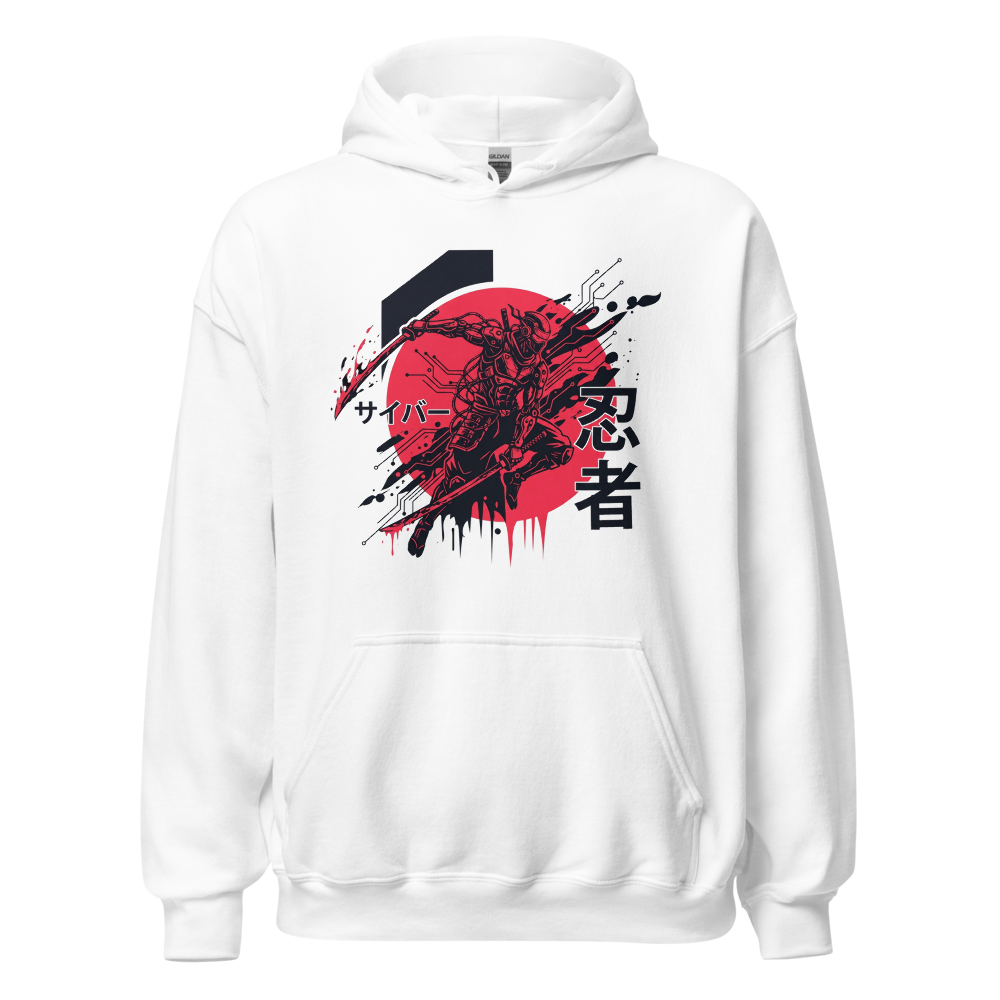 Red and black samurai  Blend Hoodie