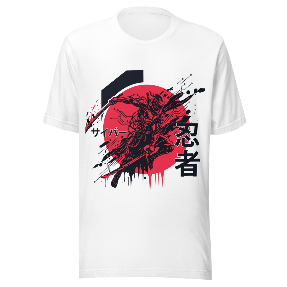 Red and black samurai T-Shirt