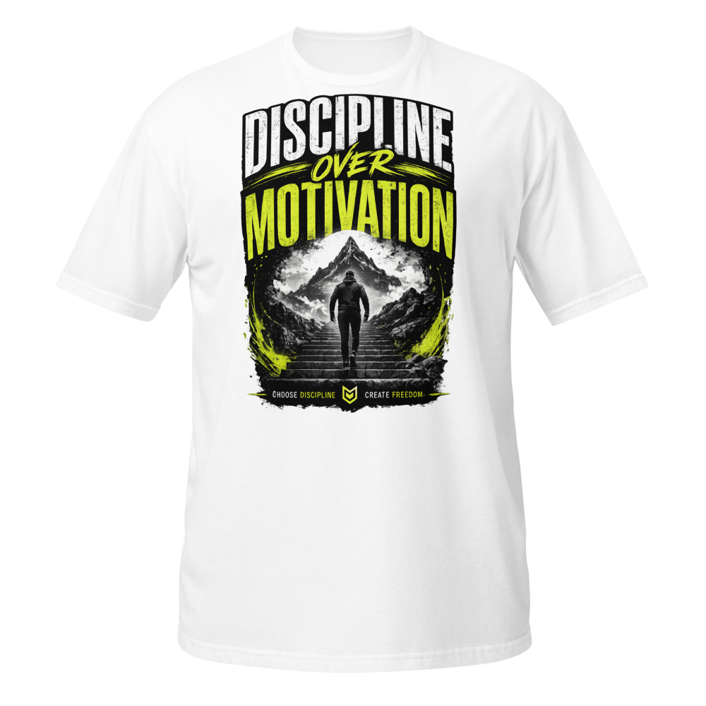 Discipline Over Motivation – Motivational Graphic 