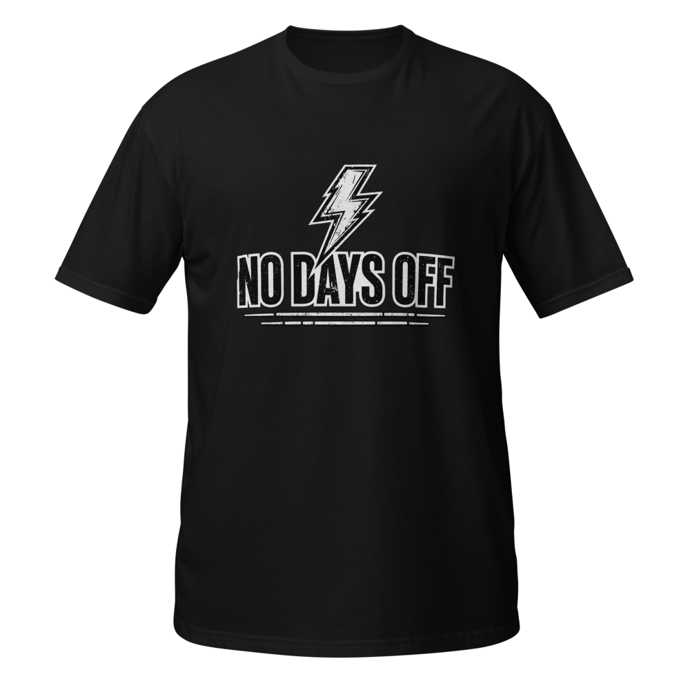 No Days Off Motivational Gym T-Shirt