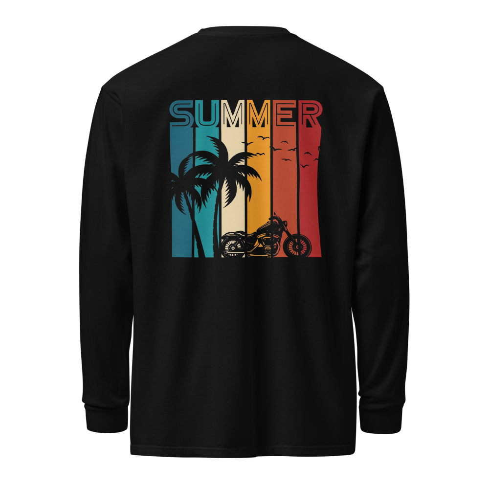 AUREX unisex long sleves black tshirt