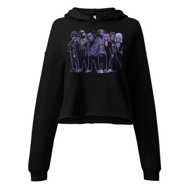 π Hip-Hop Legends Women's Cropped Hoodie