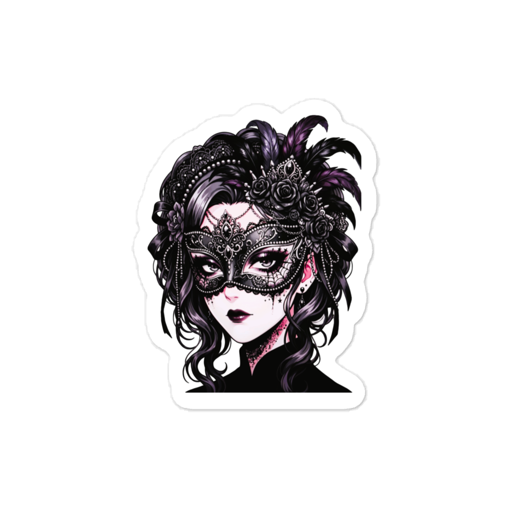 Gothic Mardi Gras Vinyl Sticker