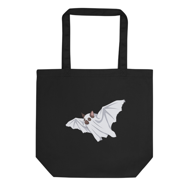 Cute Ghost Bat Halloween Eco Tote Bag