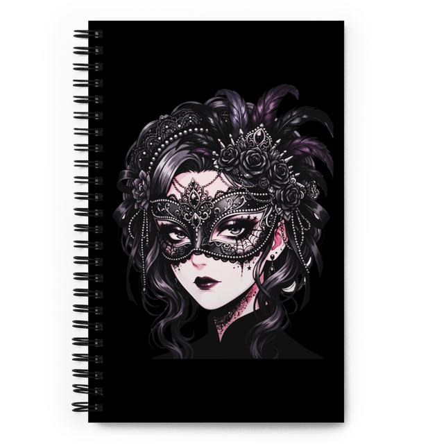Gothic Mardi Gras Spiral Notebook