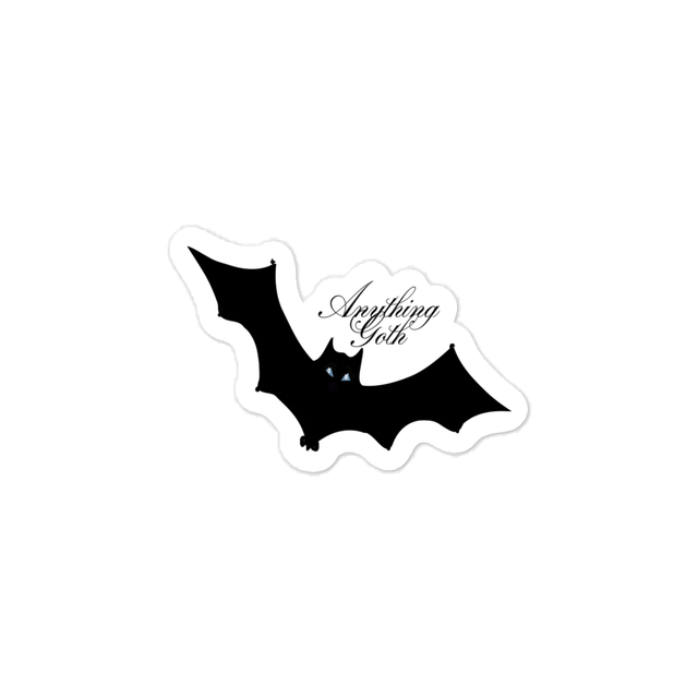 Anything Goth Bat Vinyl Sticker
