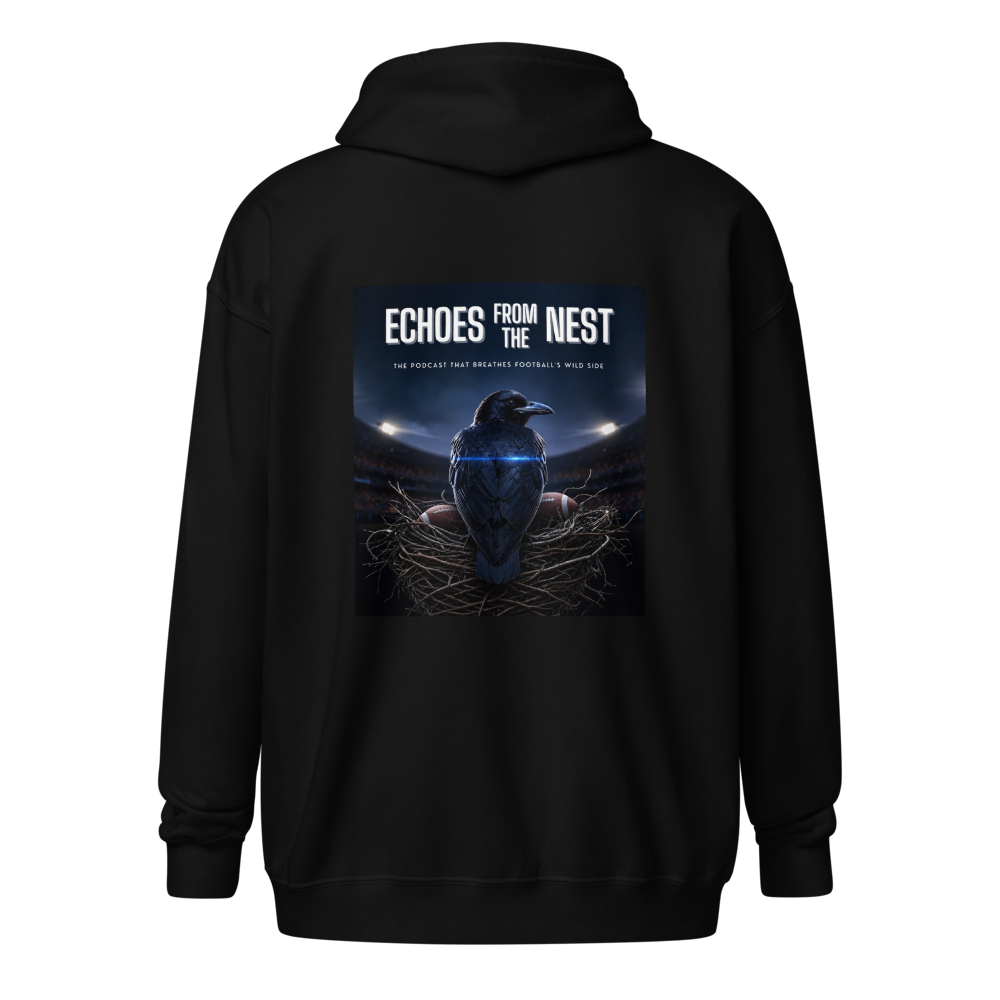 Zip hoodie (logo on back)