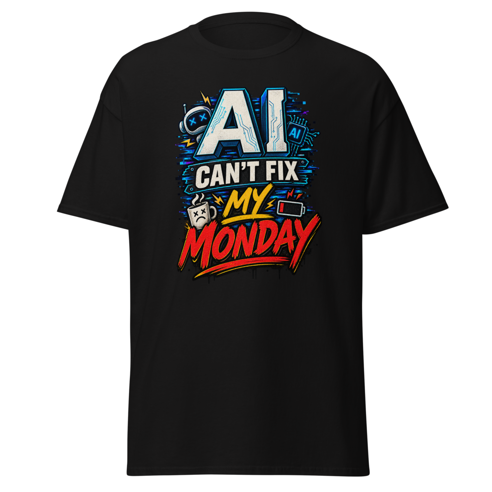 AI Can't Fix My Monday Funny T-Shirt
