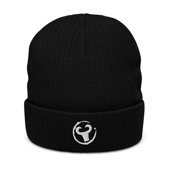 Surf Ranch Black Ribbed Toque