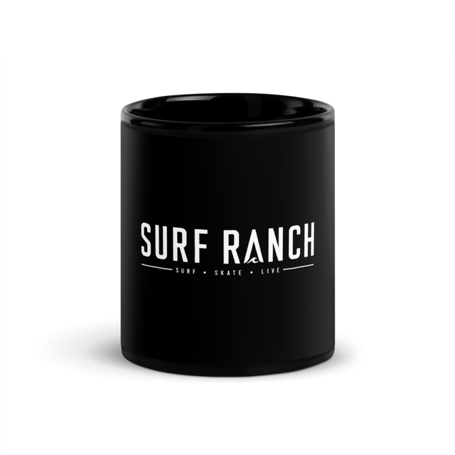 Surf Ranch Glossy Black Coffee Mug