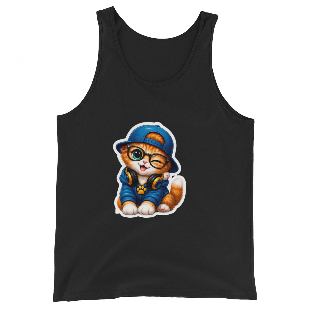 Funny Cute Cat Graphic Tank Top