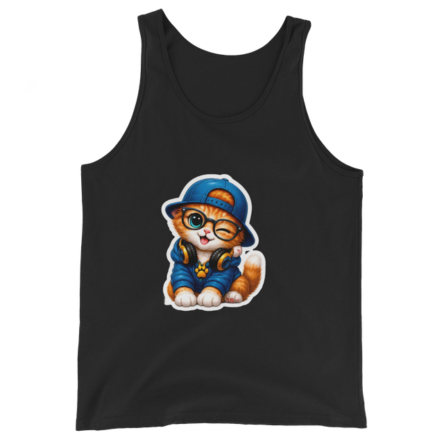 Funny Cute Cat Graphic Tank Top
