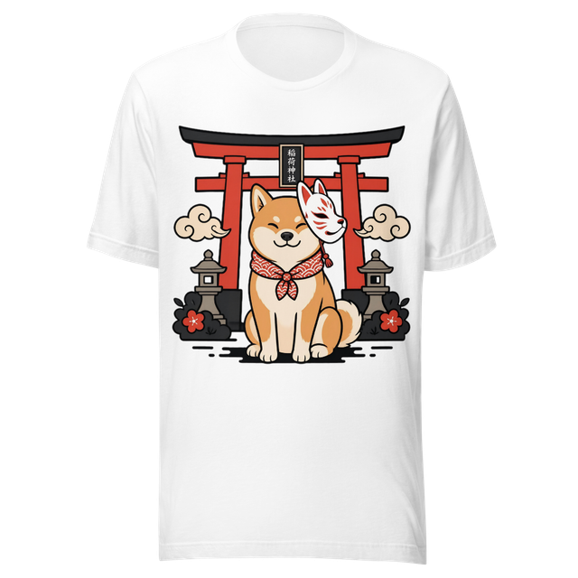 Japanese Shiba Inu Torii Gate Kawaii T-Shirt