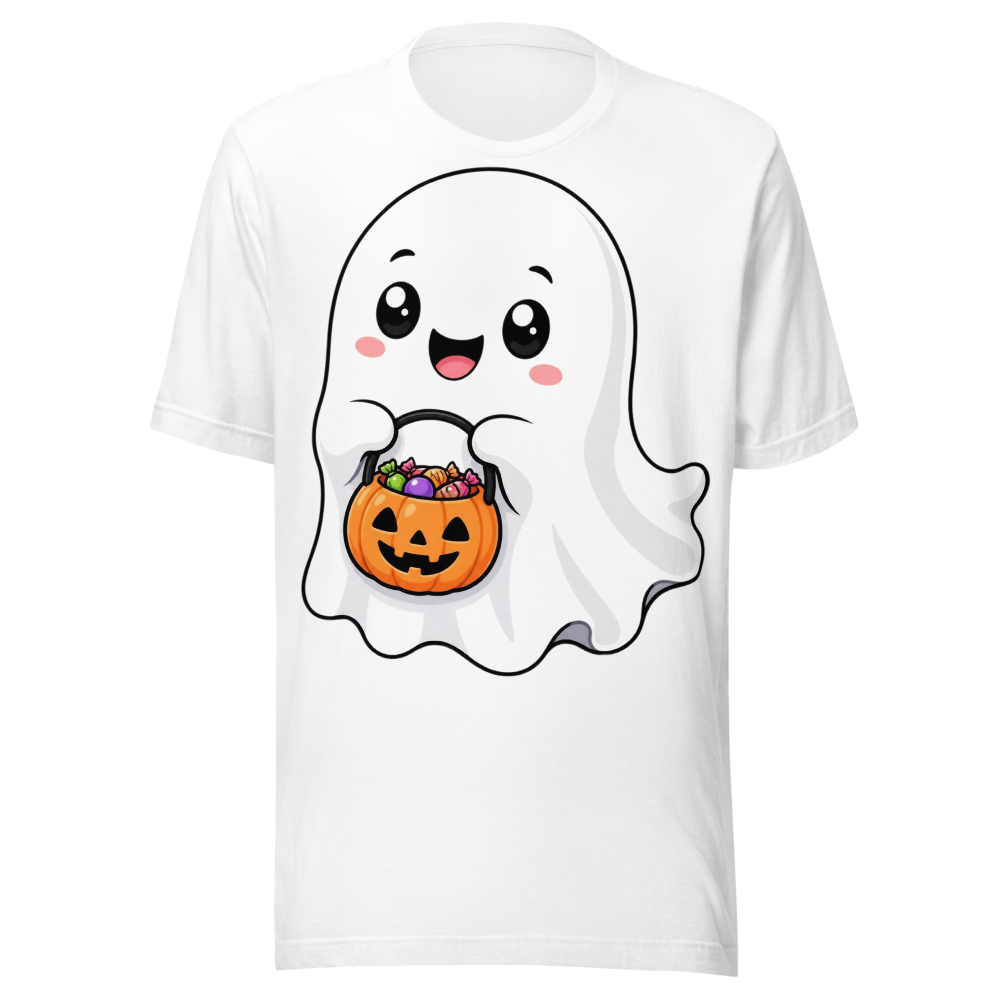 Cute Ghost Pumpkin Halloween T-Shirt