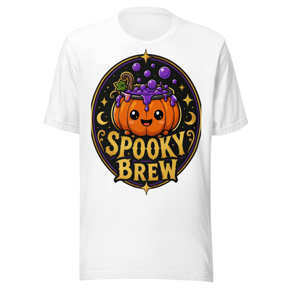 Spooky Brew Halloween Cute Graphic T-Shirt