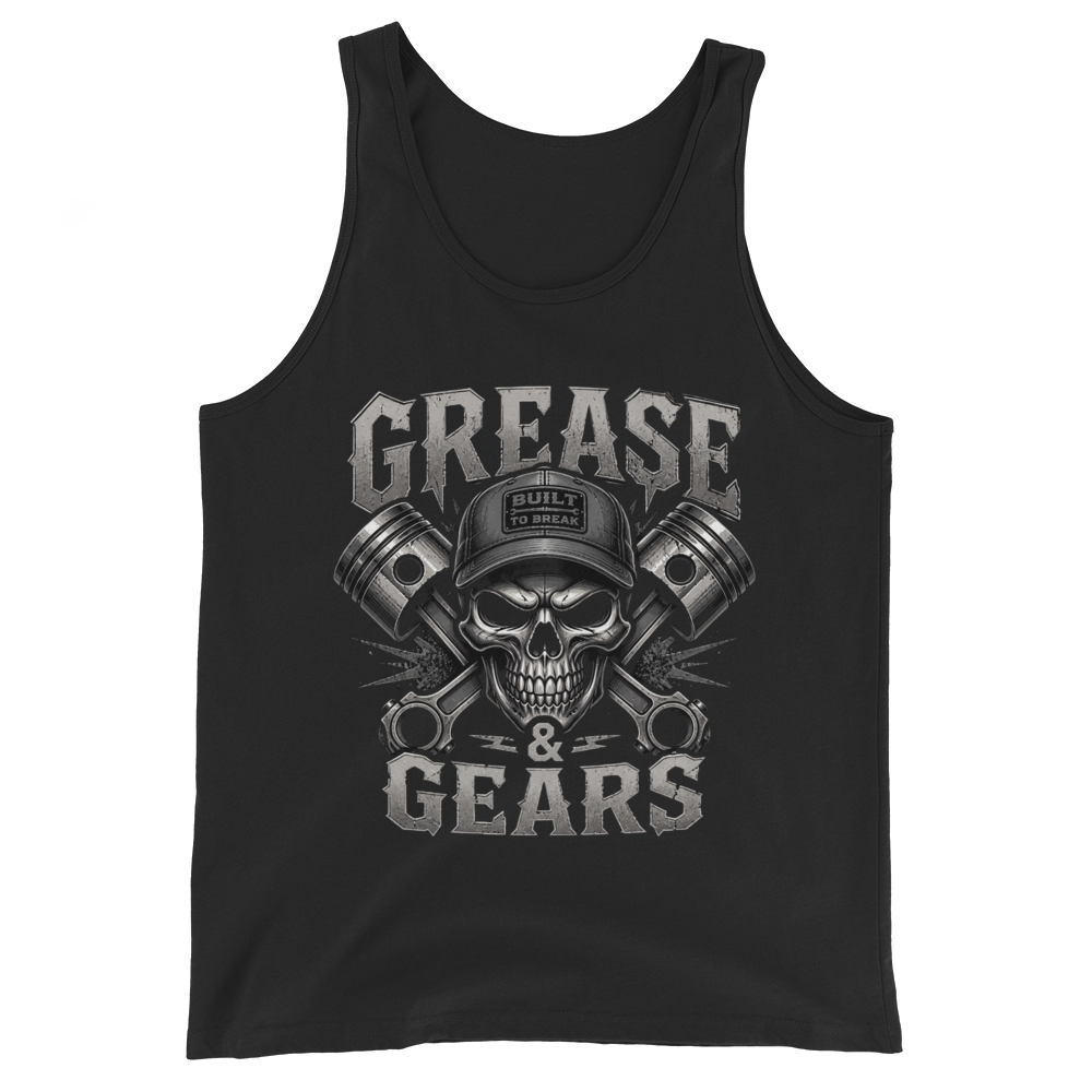 Grease & Gears Mechanic Skull Tank Top
