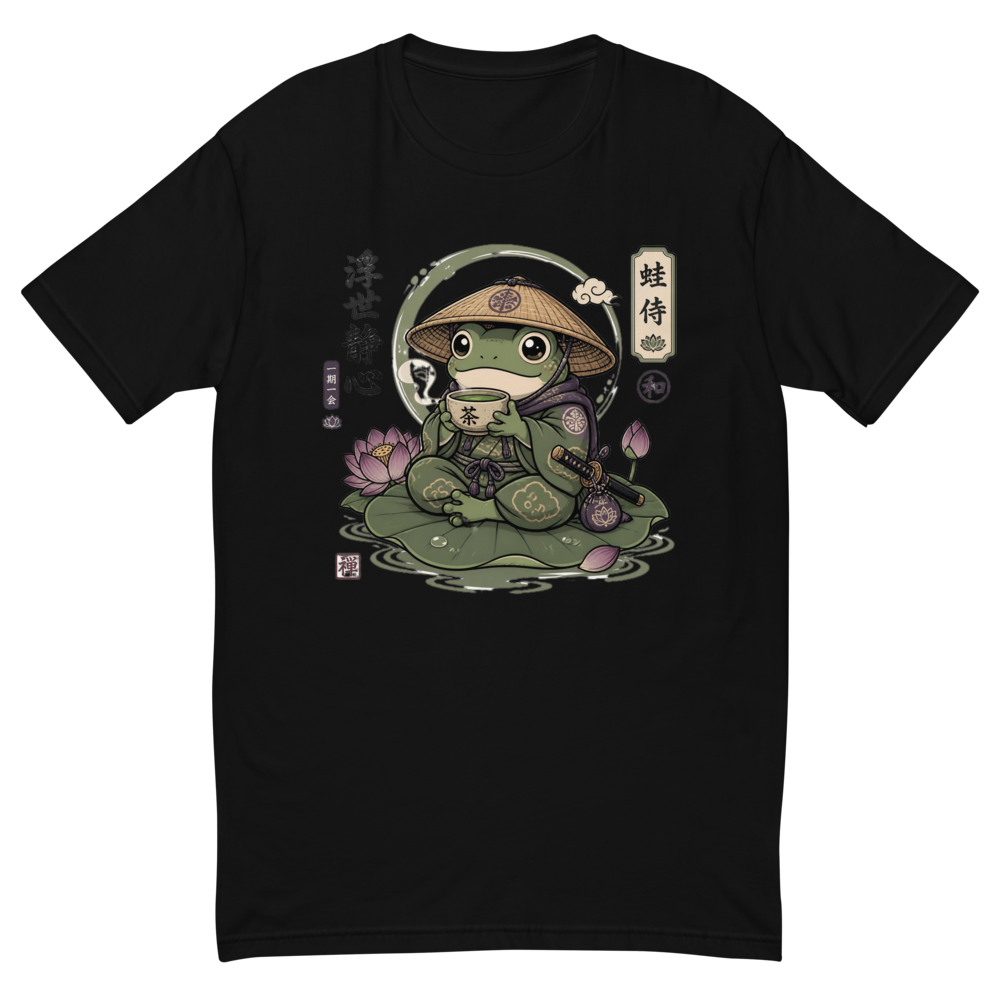 Japanese Aesthetic Chill Frog Graphic T-Shirt