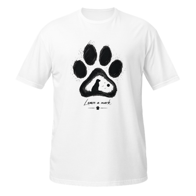 Leave a Mark Dog Paw Print T-Shirt – Dog Lover Gif