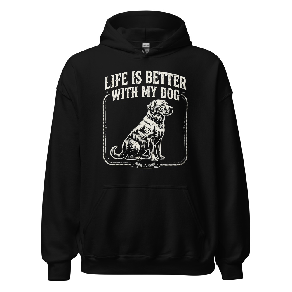 Life Is Better With My Dog – Vintage Mountain Dog 