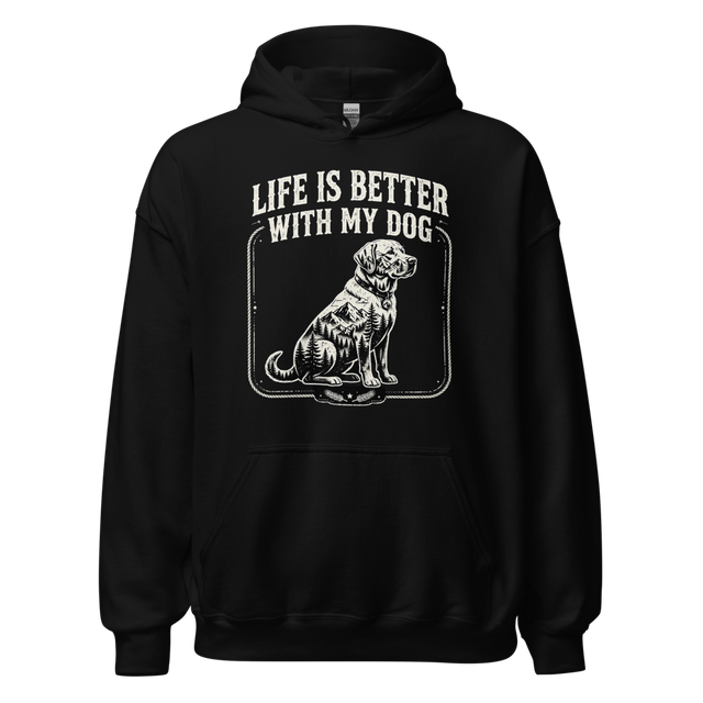 Life Is Better With My Dog – Vintage Mountain Dog