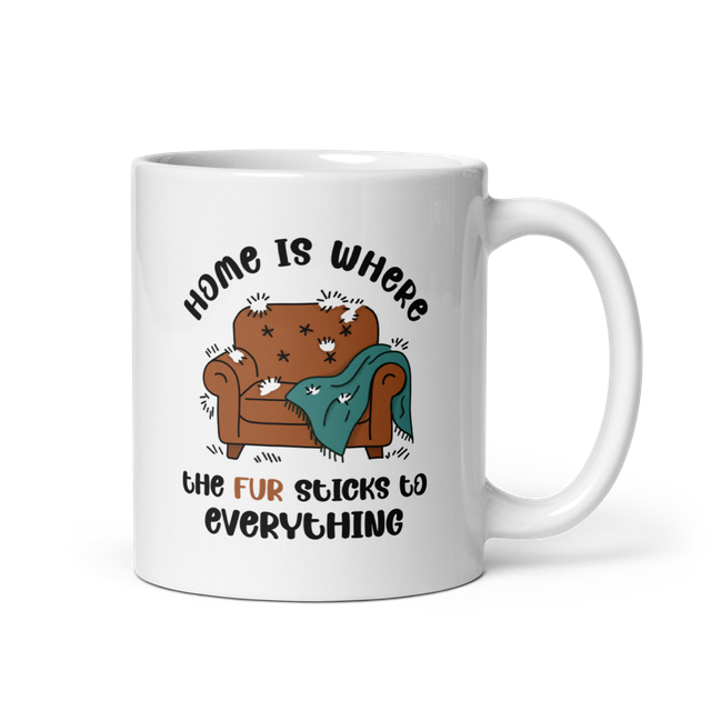 Home Is Where the Fur Sticks to Everything Mug