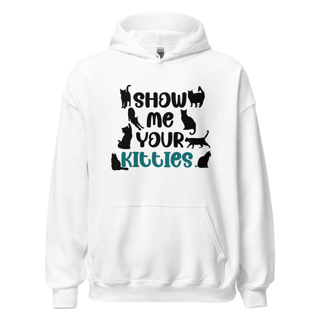 Show Me Your Kitties Funny Cat Silhouette Design