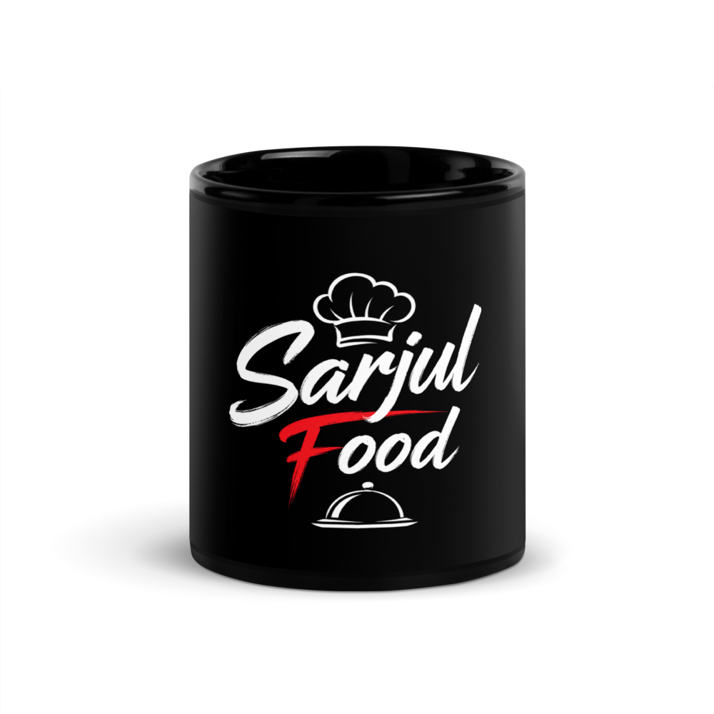 Sarjulfood Black Glossy Mug