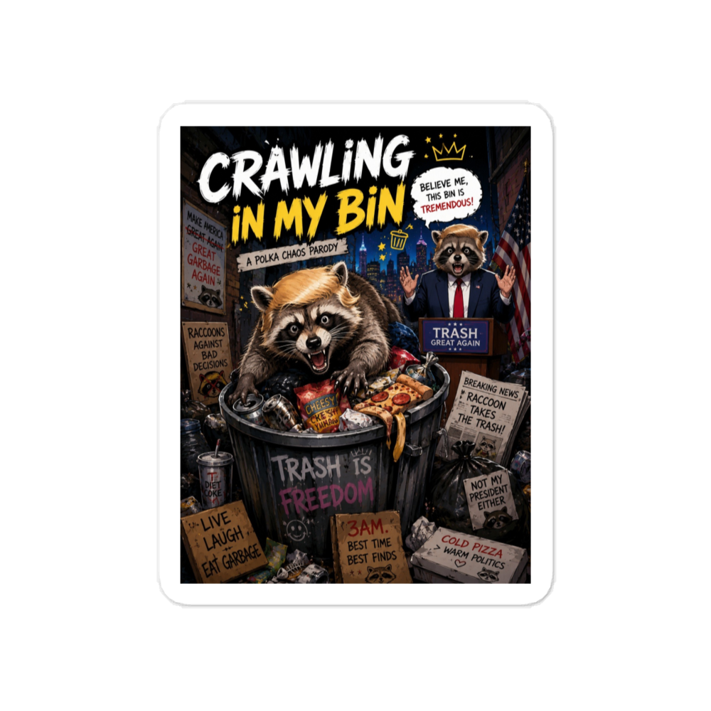 Crawling In My Bin - Vinyl Sticker