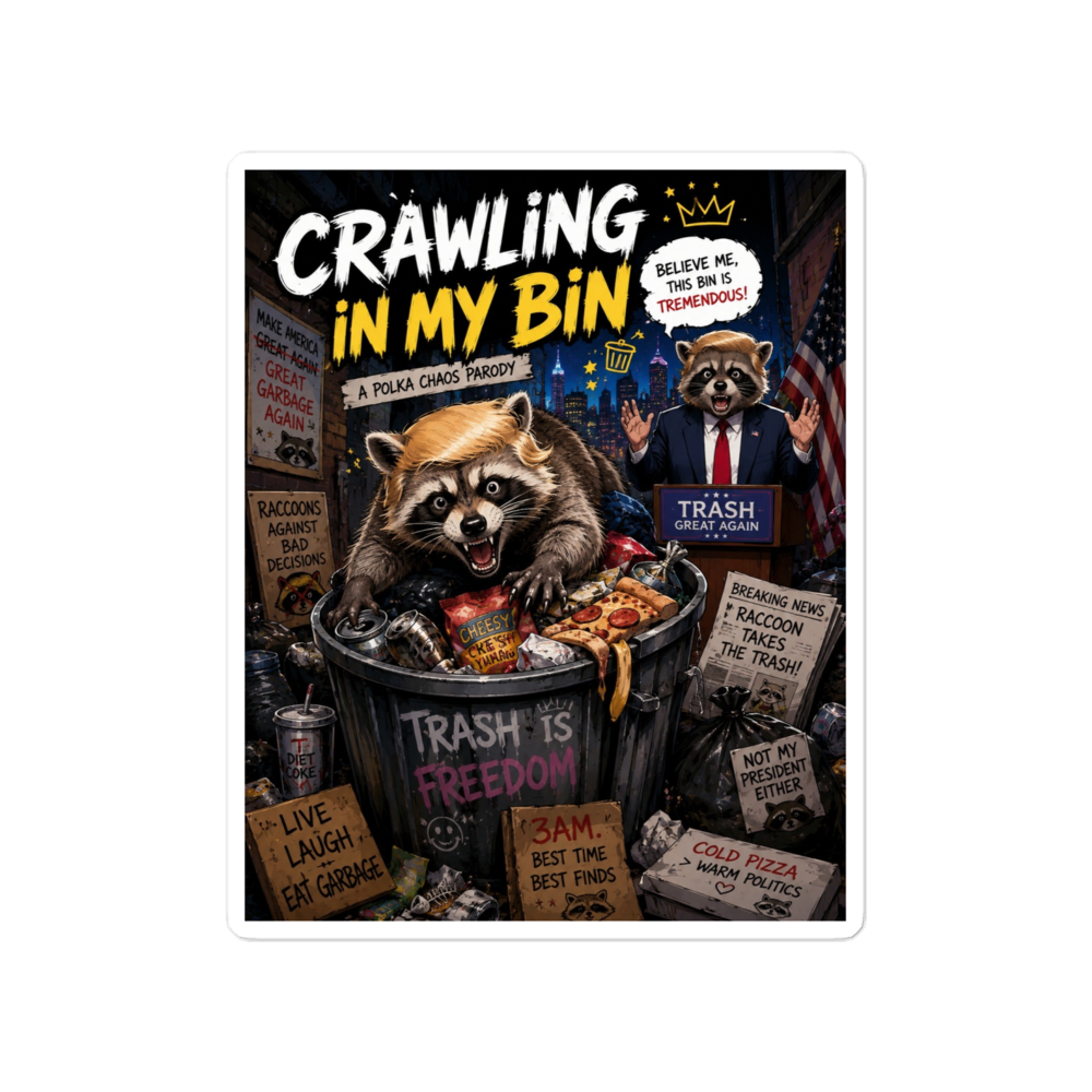 Crawling In My Bin - Die-Cut Sticker