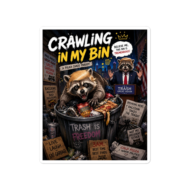 Crawling In My Bin - Die-Cut Sticker