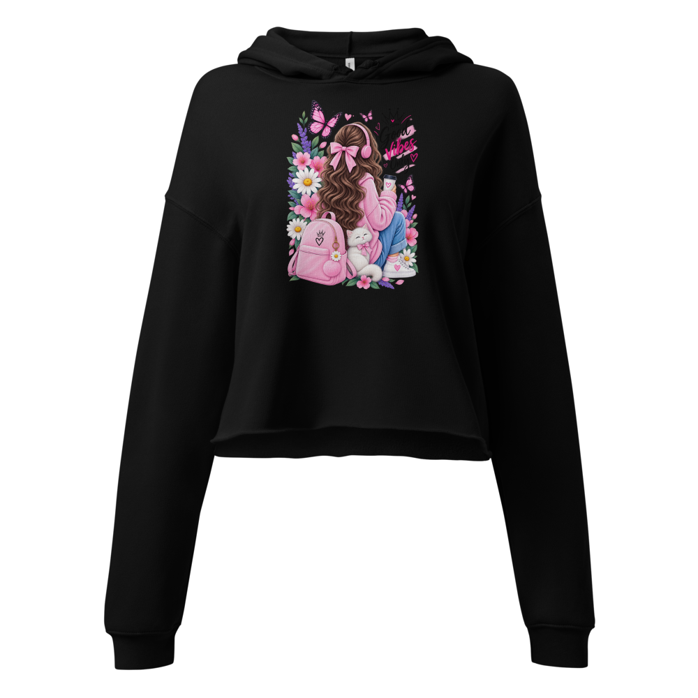 Aesthetic Girl Cropped Hoodie 