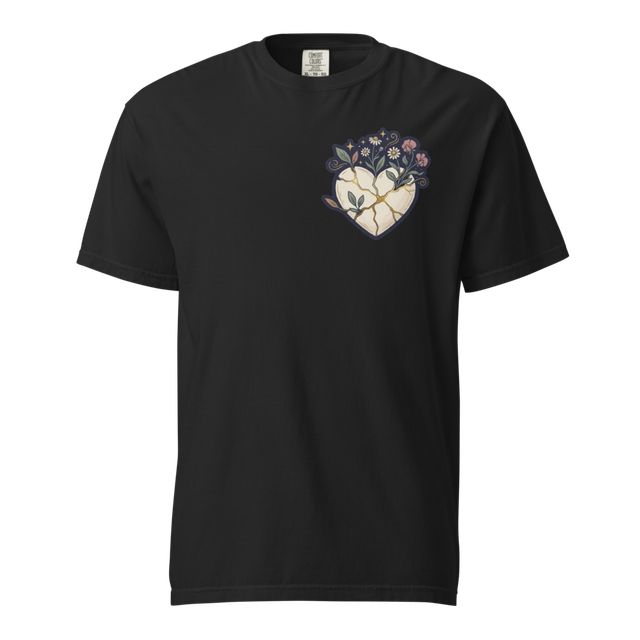 Floral Heart – Elegant Botanical T-Shirt