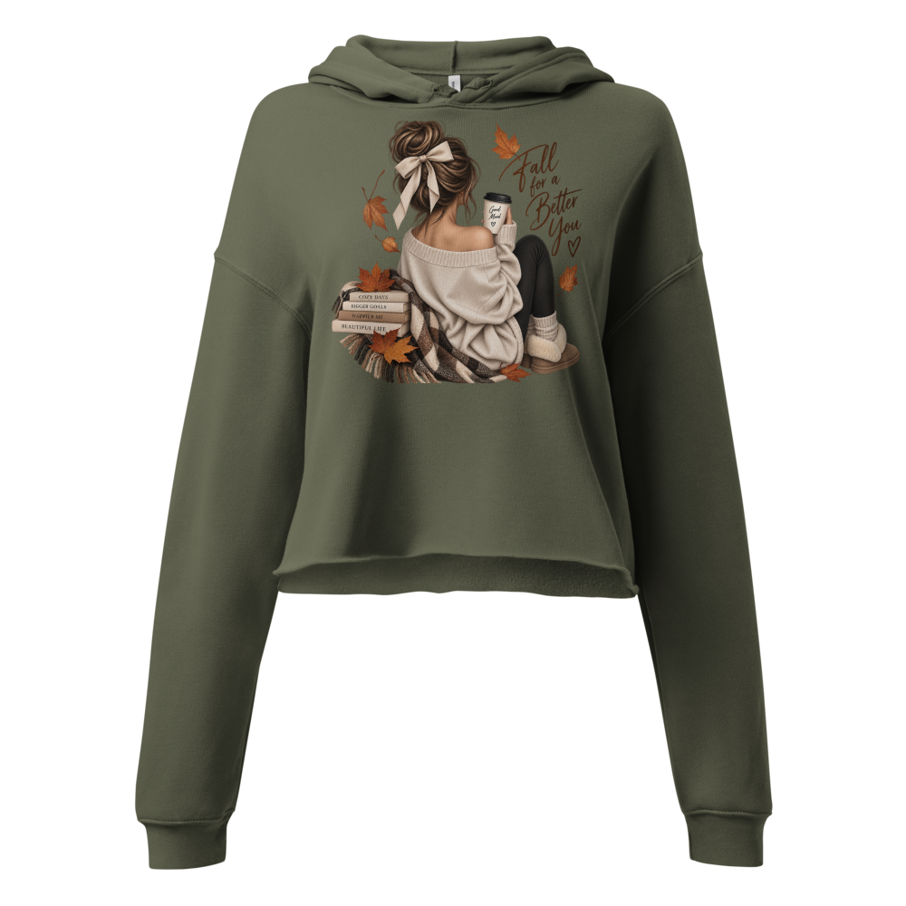 Fall for a Better You | Women's Cropped Autumn Hoo