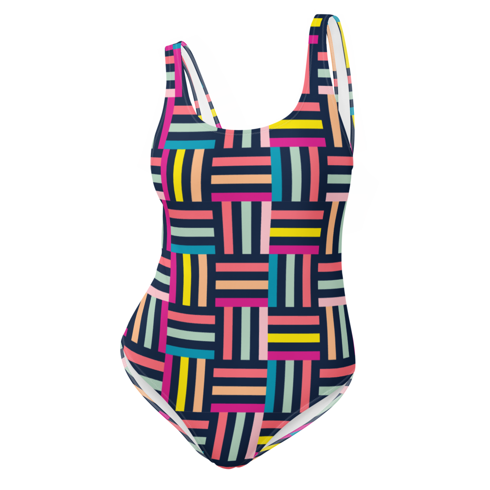 All over print one piece swimsuit 