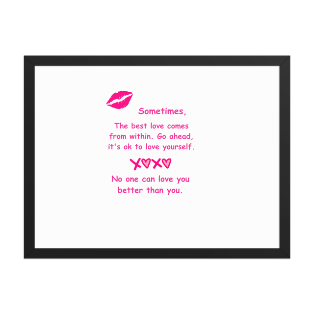 Love From Within Framed Poster