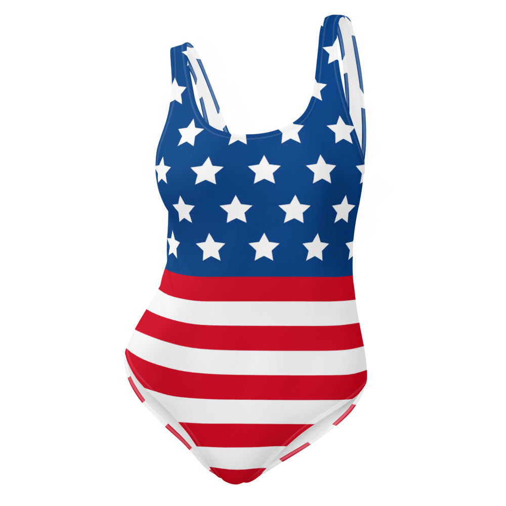 All over print one piece swimsuit