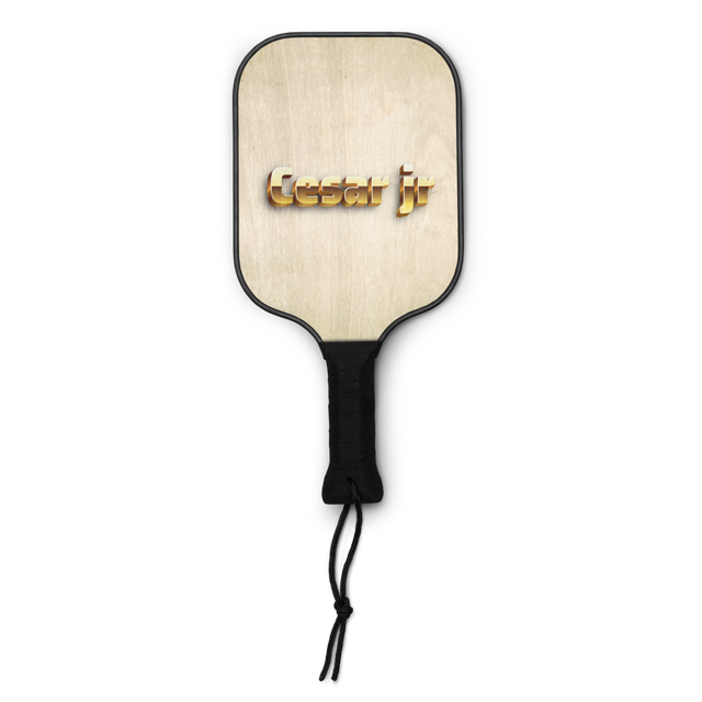 Cesar jr gold logo pickleball paddie set