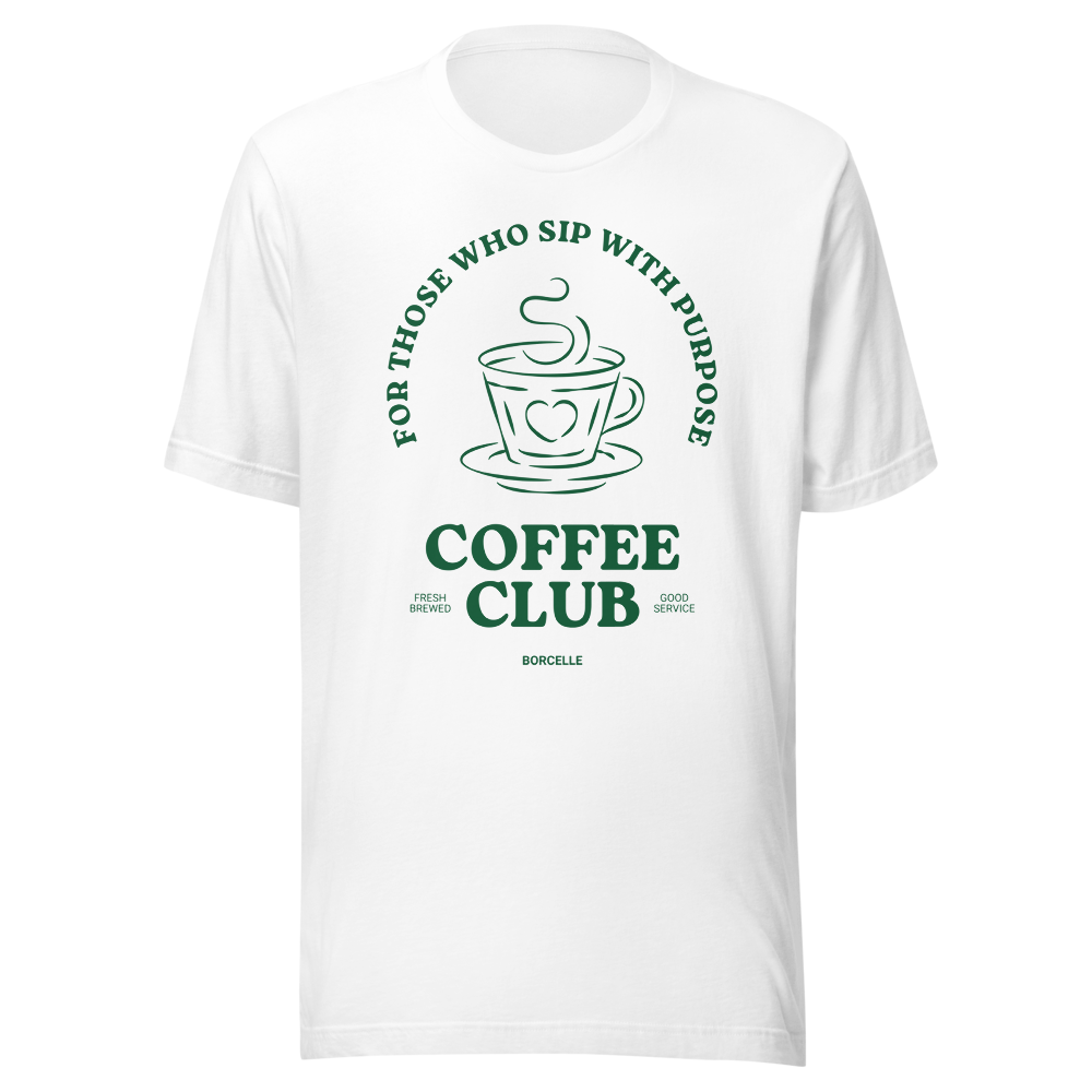 Coffee cup with purpose quote for club or team mee