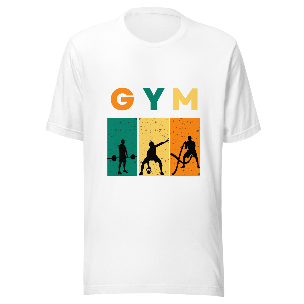 Silhouette of people exercising in gym workout pos