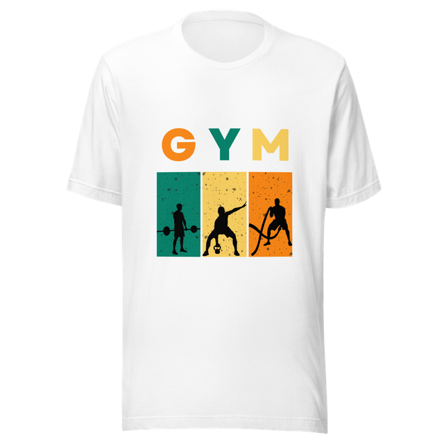 Silhouette of people exercising in gym workout pos