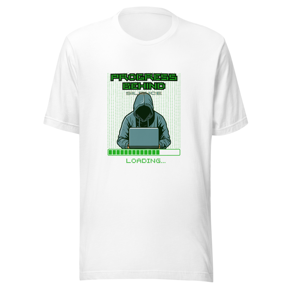 Progress Behind Silence Loading Hacker Design