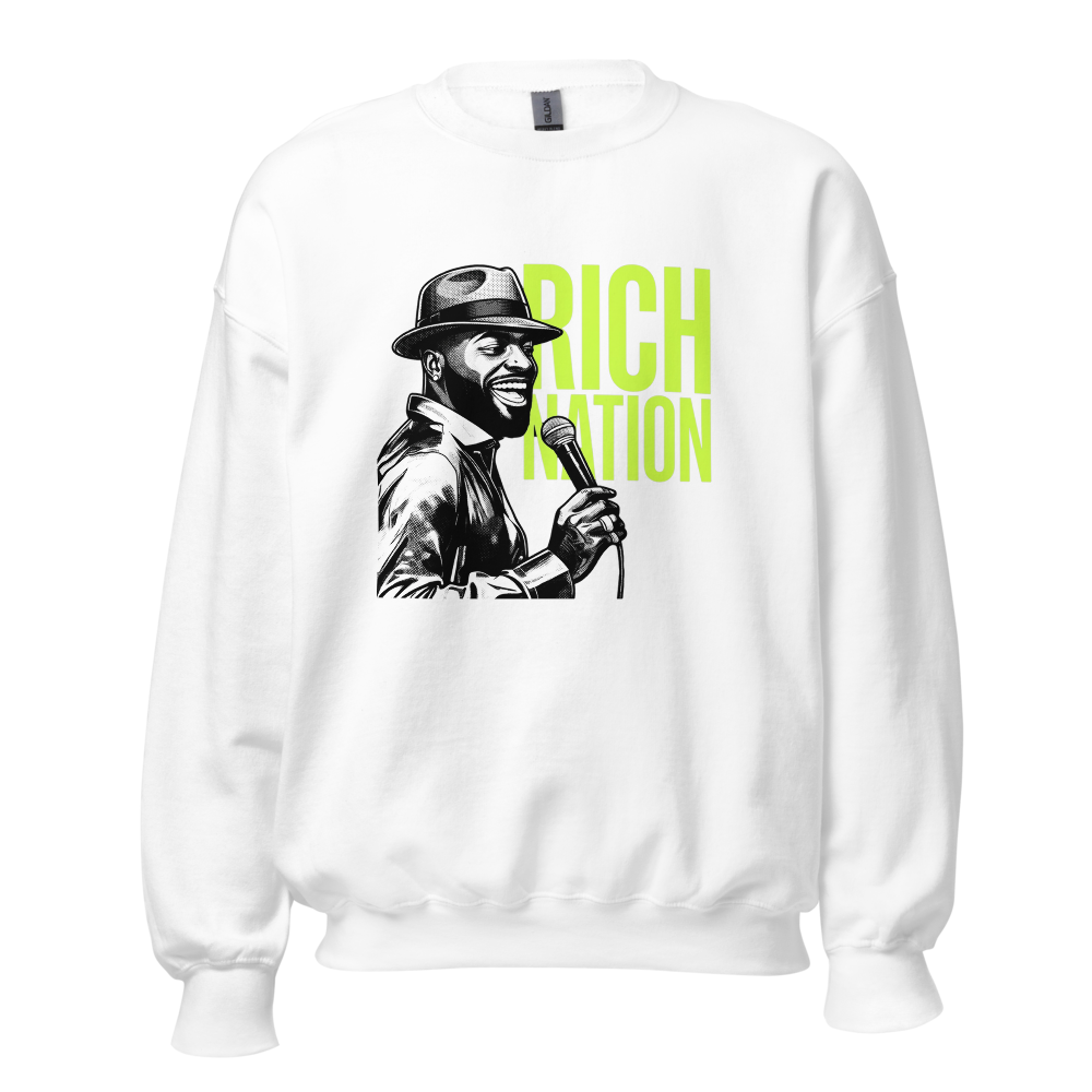 RICH NATION Unisex Crew Neck Sweatshirt 
