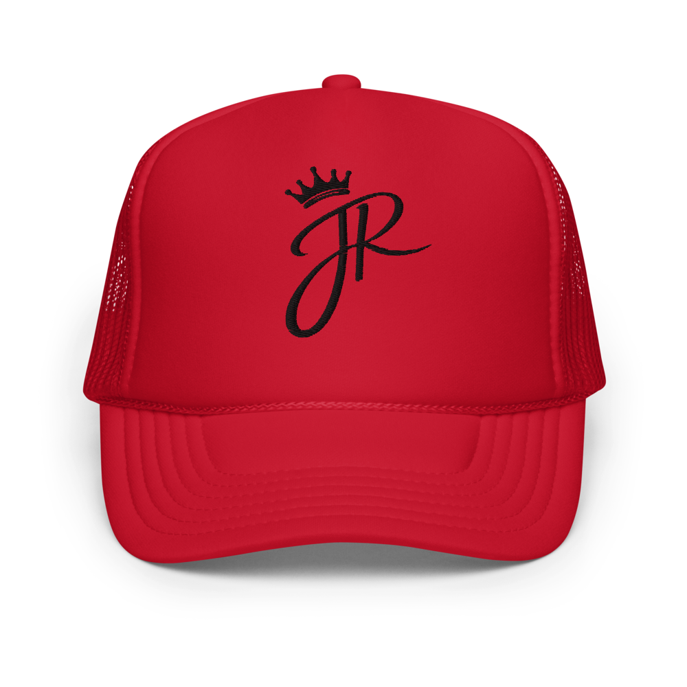 JR (crown) Foam Red Trucker Hat
