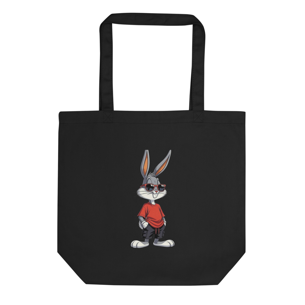 Cool Cartoon Rabbit Eco Tote Bag