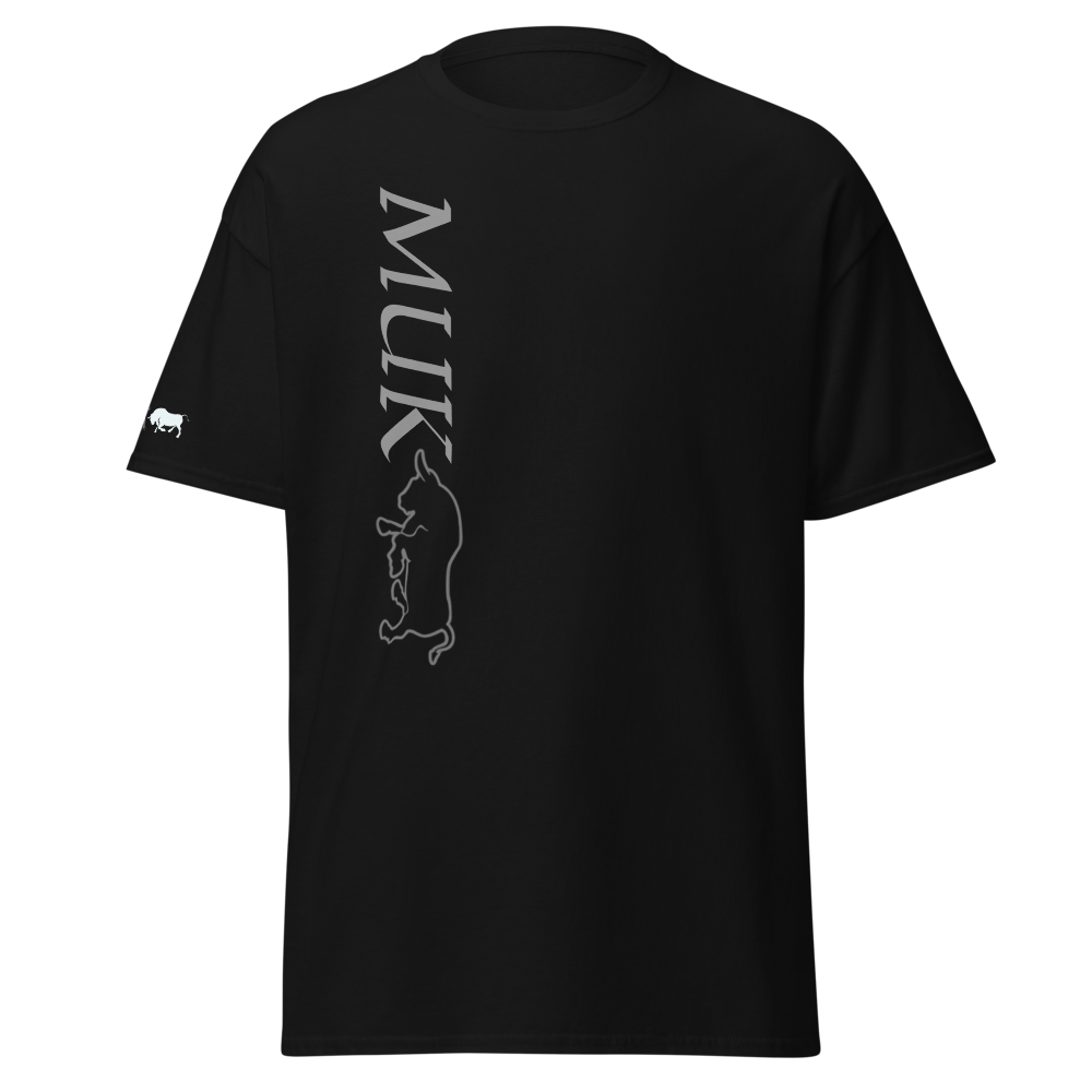 MUK Vertical Logo Classic Black Tee