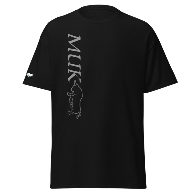 MUK Vertical Logo Classic Black Tee